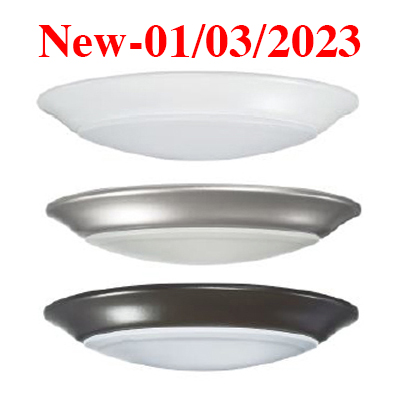 LL62-1674, LL62-1675, LL62-1676, MCT, LED, Disc, White, WHT, WH, Brushed Nickel, BN, Nickel, BZ, Bronze